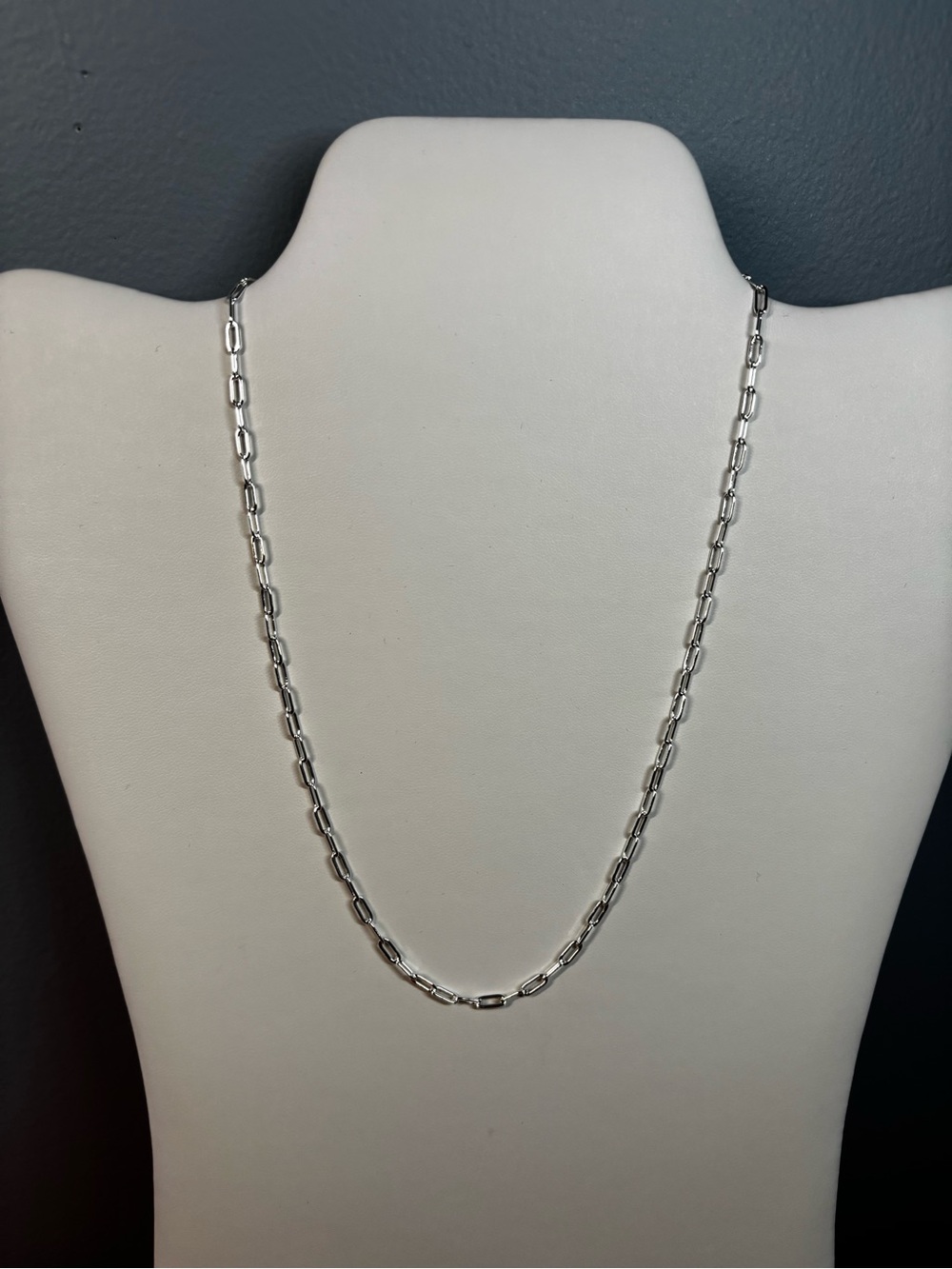 925 Sterling Silver Paperclip Chain Necklace